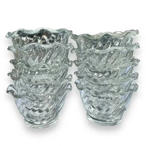 Anchor Hocking Low Sherbet Dessert Dishes - Set of 10